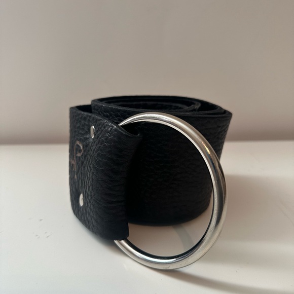 joed by j. urbina leather wide belt women's size 34 and 3